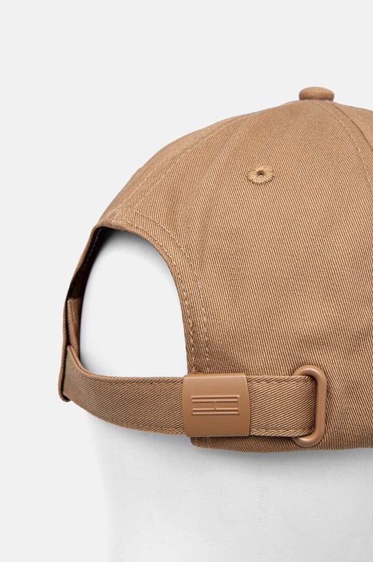 Akcesoria Tommy Jeans czapka z daszkiem bawełniana AM0AM11692 beżowy
