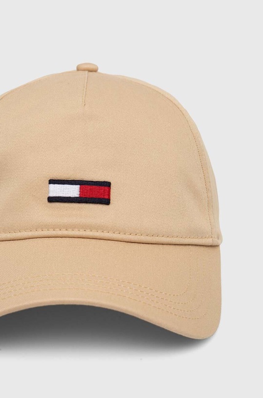 Tommy Jeans czapka z daszkiem bawełniana AM0AM11692 beżowy AW24