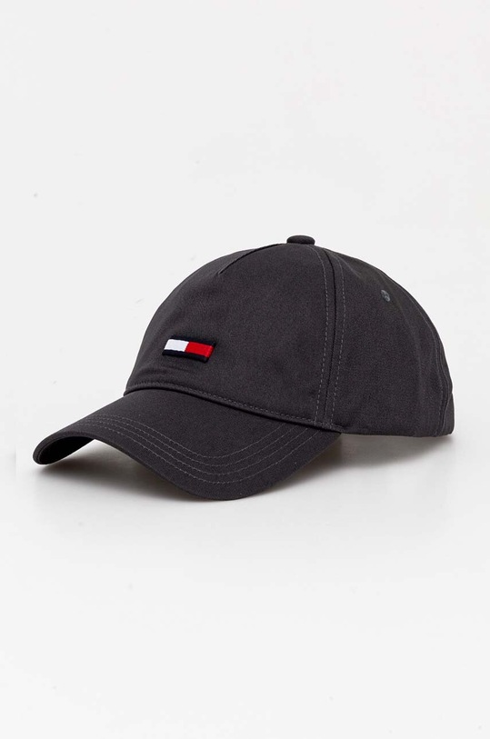 Bavlněná baseballová čepice Tommy Jeans bavlna šedá AM0AM11692