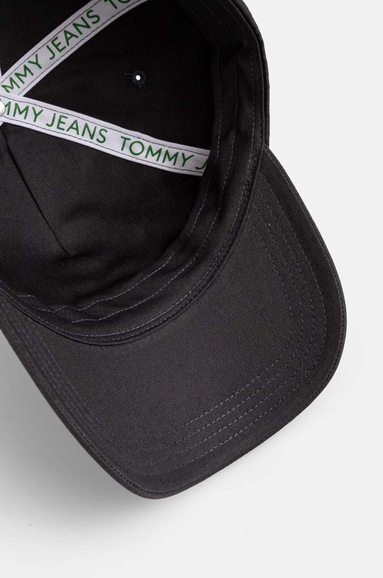 Bavlněná baseballová čepice Tommy Jeans šedá AM0AM11692