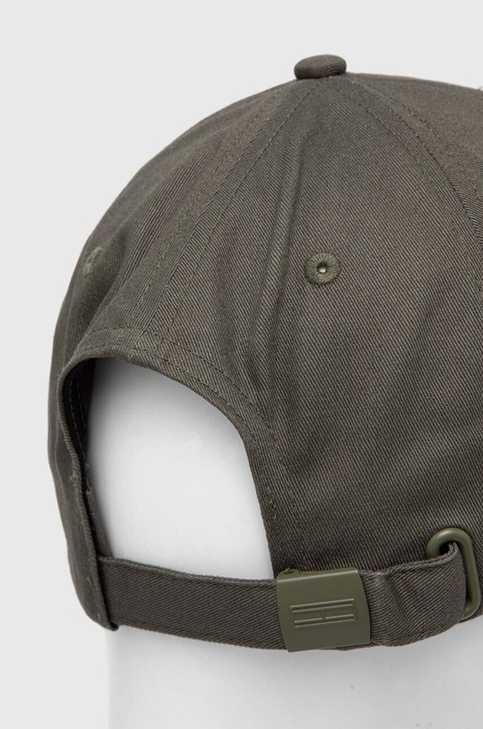 Akcesoria Tommy Jeans czapka z daszkiem bawełniana AM0AM11692 zielony