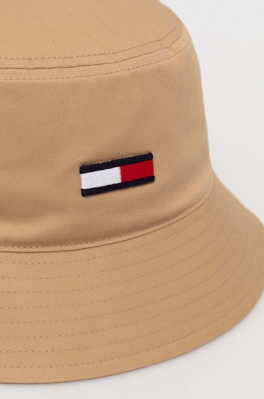 Tommy Jeans kapelusz bawełniany AM0AM11697 beżowy SS24