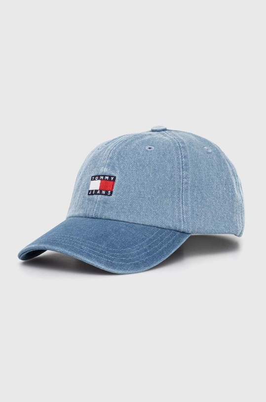 Tommy Jeans șapcă de baseball din denim bumbac albastru AM0AM12336