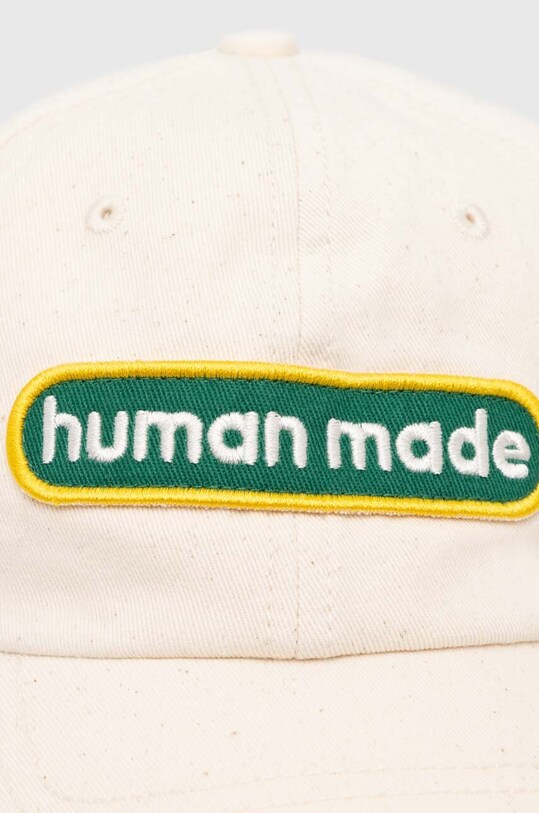 Human Made cotton baseball cap 6 Panel HM27GD013 beige SS24