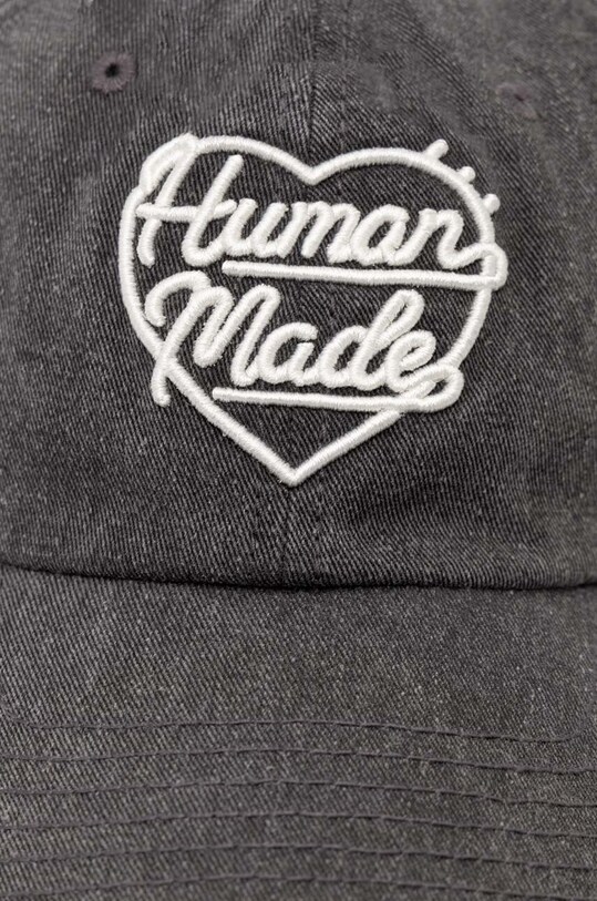 Human Made berretto da baseball in cotone 6 Panel Cap HM27GD011 grigio SS24