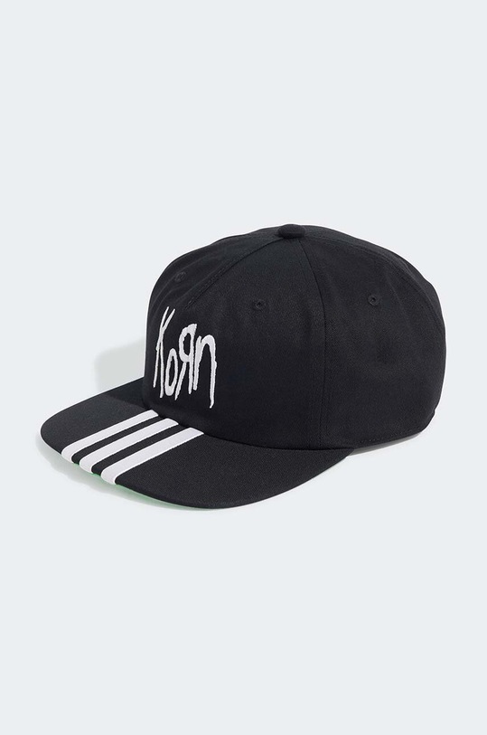 Bavlněná baseballová čepice adidas Originals Korn Cap jemný vzor černá JF3139