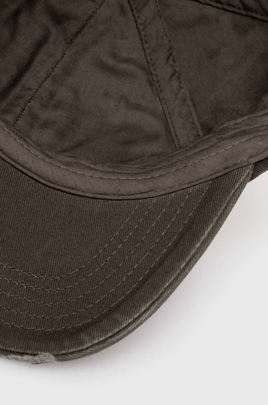 Han Kjøbenhavn cotton baseball cap Distressed Signature Cap green A.132999