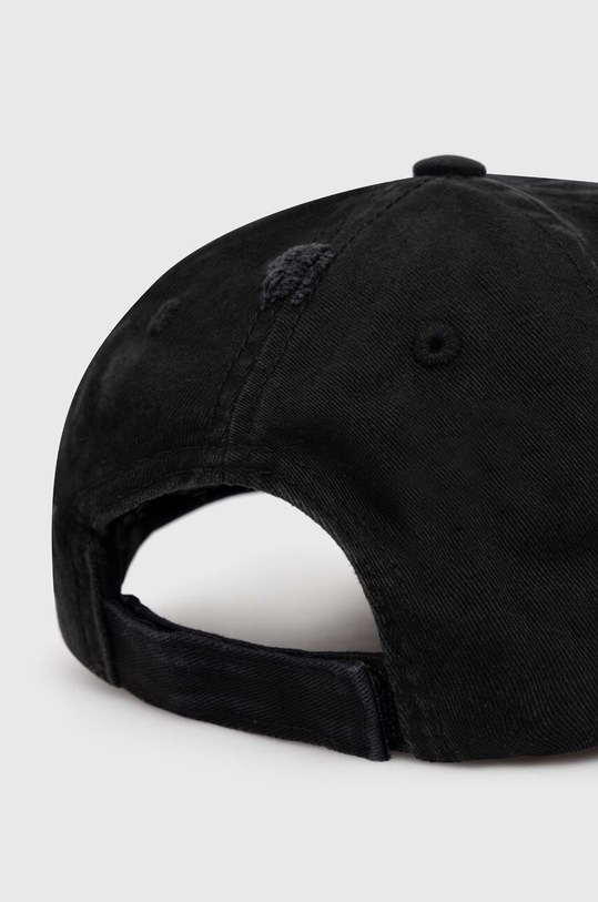 Akcesoria Han Kjøbenhavn czapka z daszkiem bawełniana Distressed Signature Cap A.132999 czarny