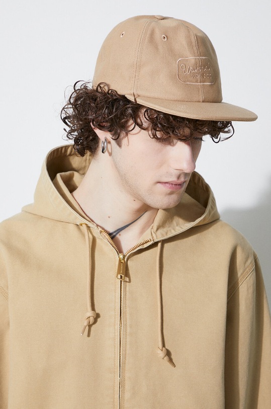 Pamučna kapa sa šiltom Universal Works Baseball Hat 30811.SUMMER.OAK bež