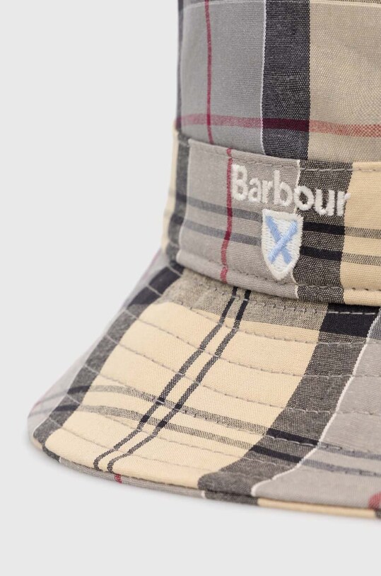 Аксесуари Бавовняний капелюх Barbour Tartan Bucket Hat MHA0618 бежевий