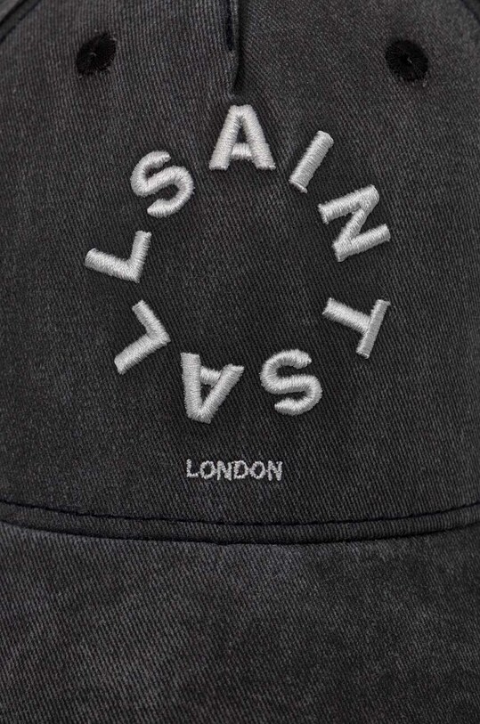 AllSaints czapka z daszkiem bawełniana 29AS101530 szary SS24