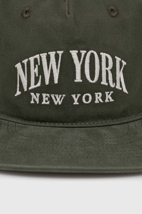 Βαμβακερό καπέλο του μπέιζμπολ Abercrombie & Fitch KI112.4142.300 πράσινο SS24