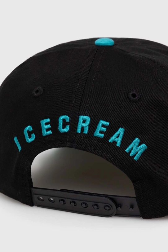 Αξεσουάρ Βαμβακερό καπέλο του μπέιζμπολ ICECREAM Team EU Skate Cone Dad Cap IC24141 μαύρο