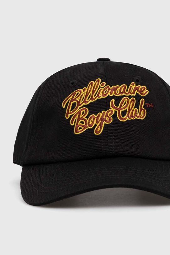 Хлопковая кепка Billionaire Boys Club Script Logo Embroidered B24144 чёрный SS24