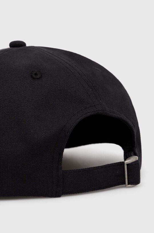 Doplňky Bavlněná baseballová čepice PLEASURES Horns Canvas Cap P24SP067.BLACK černá