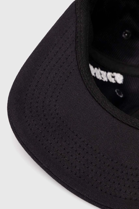 Bavlněná baseballová čepice PLEASURES Horns Canvas Cap černá P24SP067.BLACK