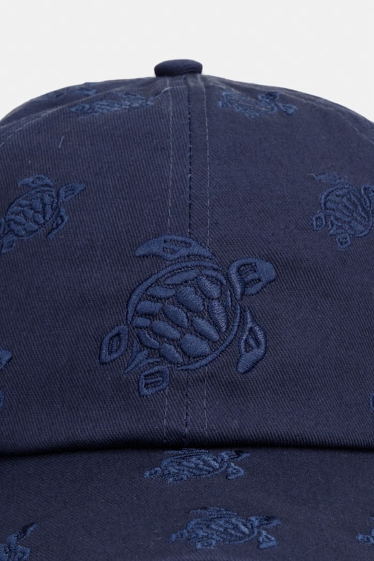 Vilebrequin czapka bejsbolówka męska bawełniana CASTLE CTLC4493 granatowy SS26