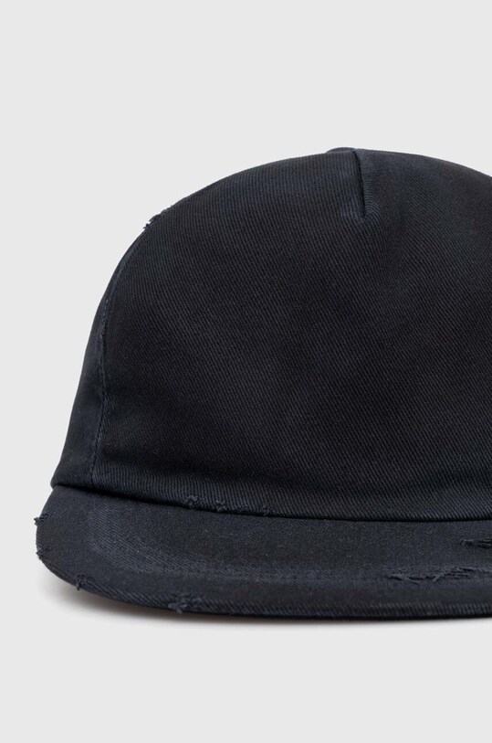 Akcesoria Maison MIHARA YASUHIRO czapka z daszkiem bawełniana Damege Processing Textile Cap A12AC402 granatowy