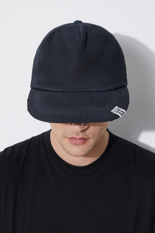 Хлопковая кепка Maison MIHARA YASUHIRO Damege Processing Textile Cap A12AC402