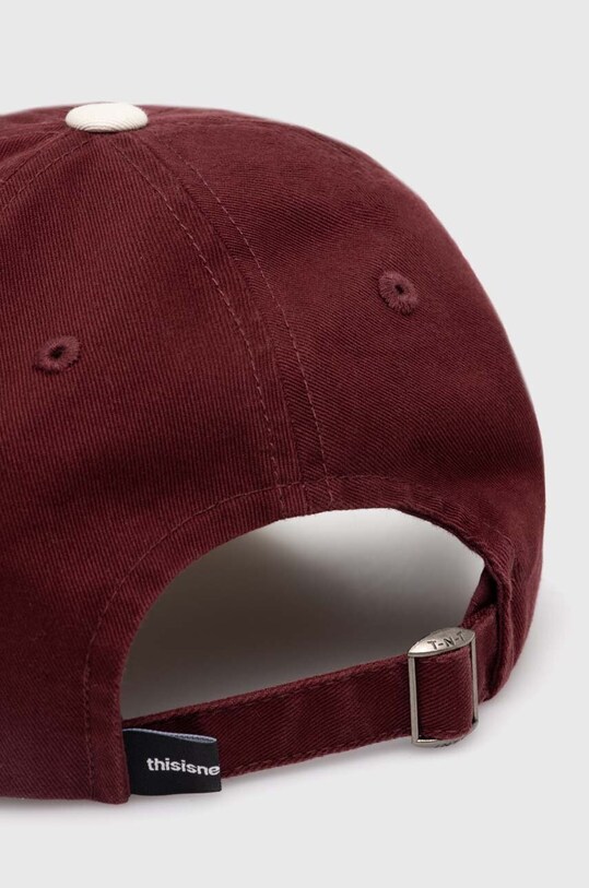 Accesorii thisisneverthat șapcă de baseball din bumbac T-Logo Cap TN240WHWBC01 burgundia