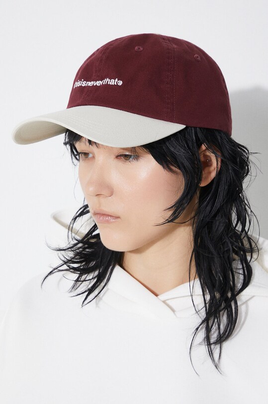 thisisneverthat șapcă de baseball din bumbac T-Logo Cap TN240WHWBC01