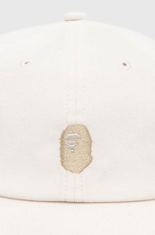 A Bathing Ape cotton baseball cap One Point Corduroy 6Panel Cap 1J80180006 beige SS24