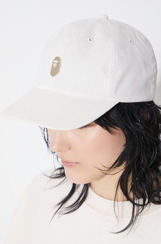A Bathing Ape cotton baseball cap One Point Corduroy 6Panel Cap 1J80180006