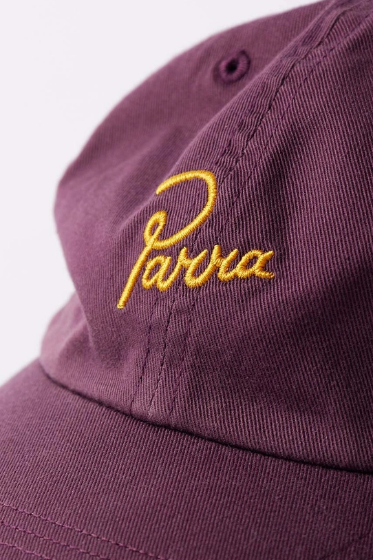 Accessories by Parra cotton baseball cap Script Logo 6 Panel Hat 51270 violet