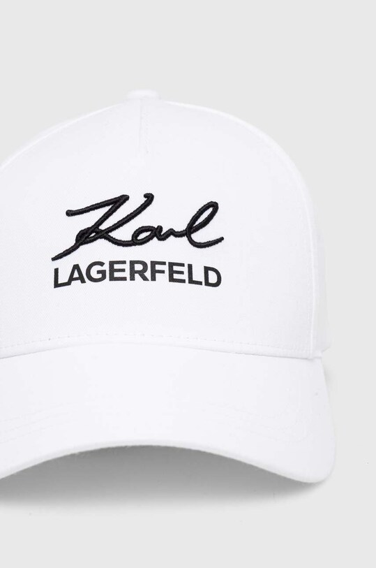 Kšiltovka Karl Lagerfeld 542123.805618 bílá SS24