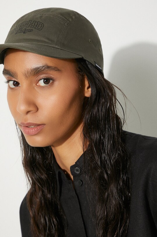 Хлопковая кепка NEIGHBORHOOD Jet Cap-2 241YGNH.HT07 зелёный SS24
