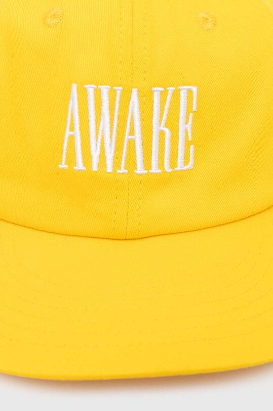 Bavlnená šiltovka Awake NY Logo Hat SP24.HT004 žltá SS24