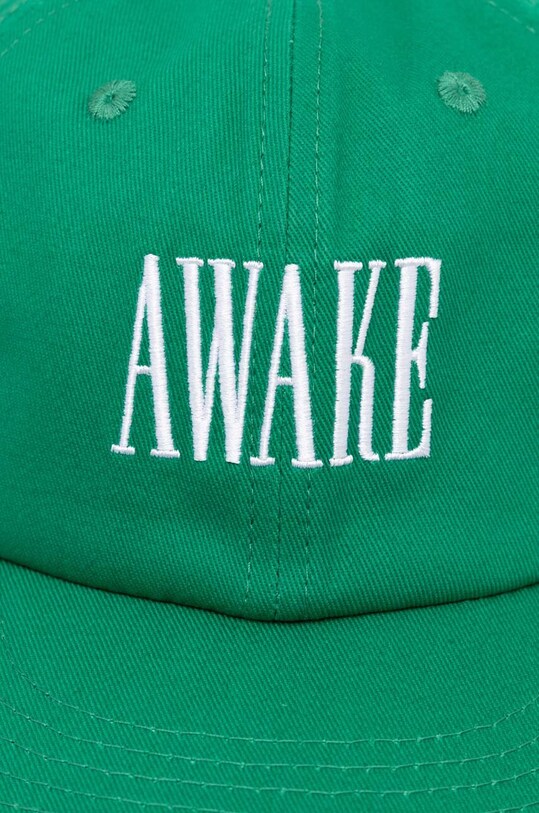 Хлопковая кепка Awake NY Logo Hat SP24.HT004 зелёный SS24