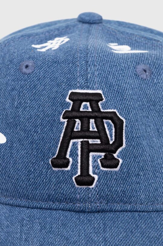 AAPE czapka z daszkiem jeansowa AAPCPM5260XAM niebieski SS24
