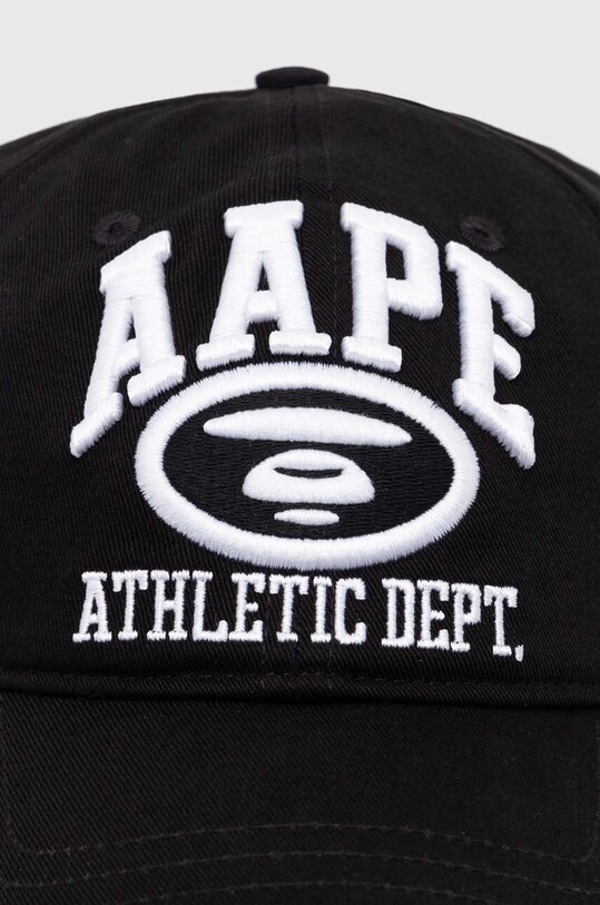 AAPE cotton baseball cap AAPCPM5257XXM black SS24