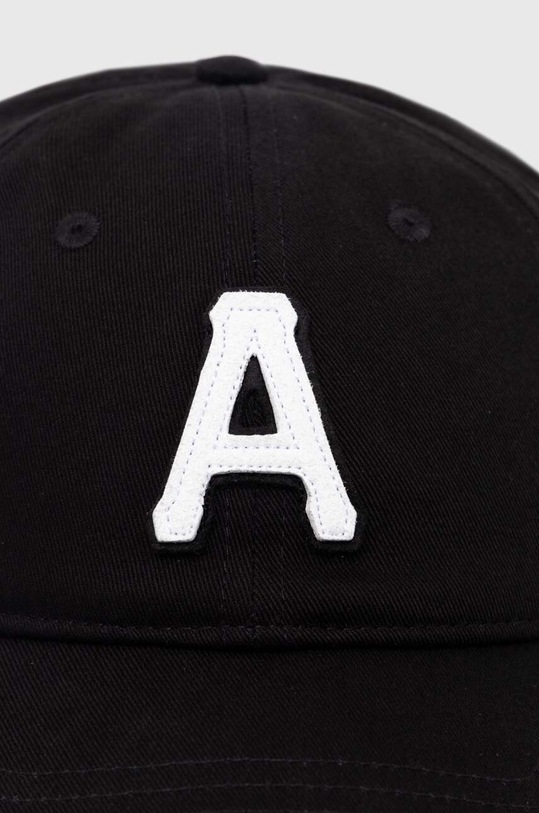AAPE czapka z daszkiem bawełniana AAPCPM5259XXM czarny SS24