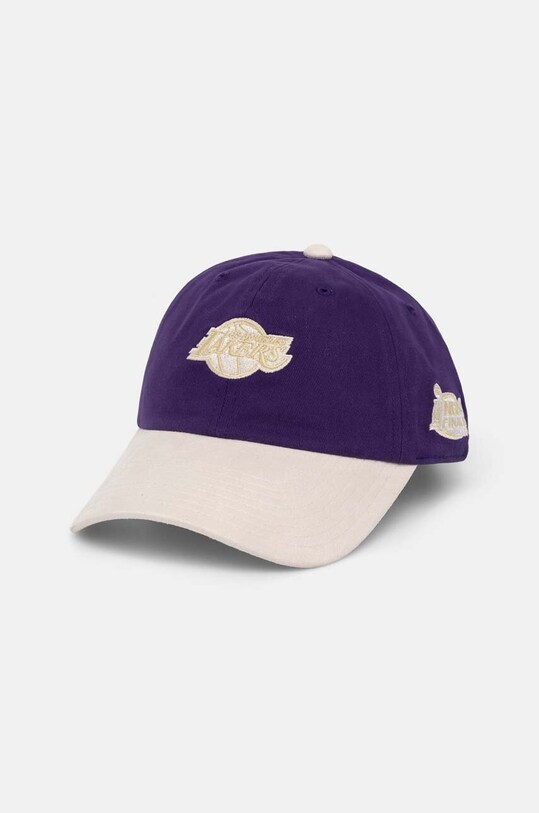 Хлопковая кепка Mitchell&Ness Los Angeles Lakers хлопок фиолетовой HHSSINTL1430.LALPURP