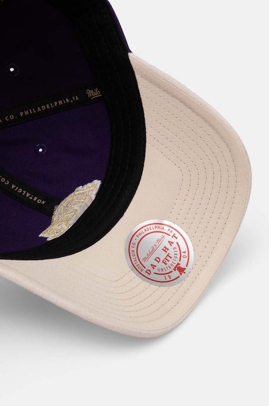Хлопковая кепка Mitchell&Ness Los Angeles Lakers фиолетовой HHSSINTL1430.LALPURP