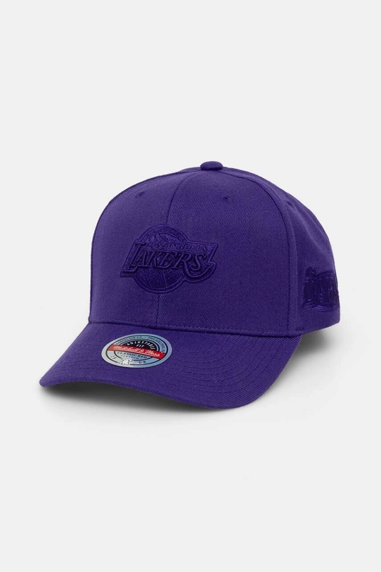 Mitchell&Ness czapka z daszkiem z domieszką wełny Los Angeles Lakers z domieszką wełny fioletowy HHSSINTL1435.LALPURP