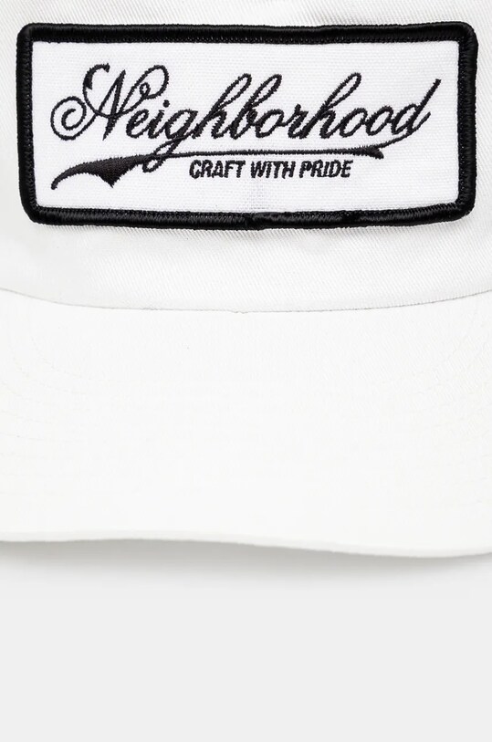 Pamučna kapa sa šiltom NEIGHBORHOOD Mesh Cap-1 241YGNH.HT11 bijela SS24