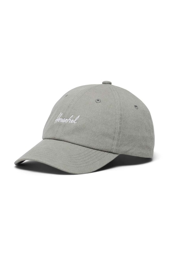 Herschel czapka z daszkiem Sylas Stonewash Cap bawełna szary 50277.06143.OS