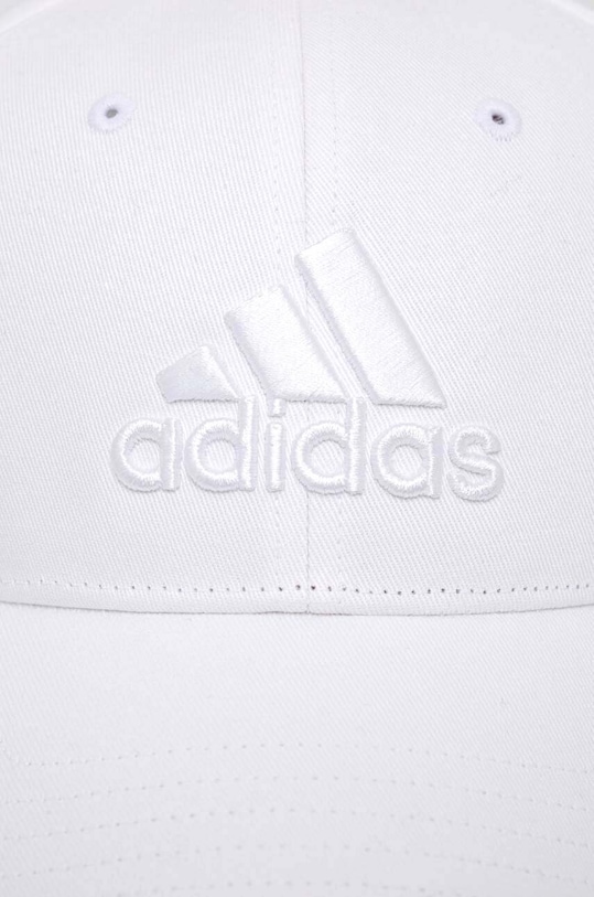adidas czapka z daszkiem bawełniana IR7902 biały SS24
