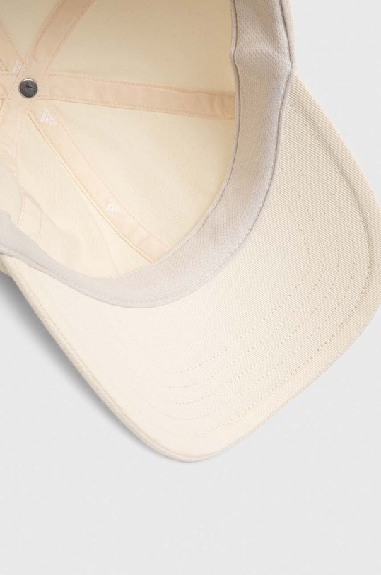 adidas czapka z daszkiem bawełniana beżowy IR8648