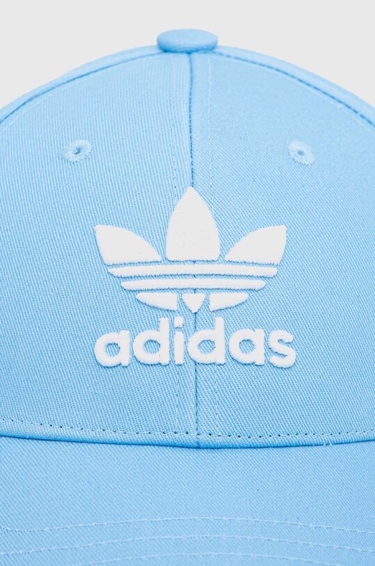 Хлопковая кепка adidas Originals IS4623 голубой SS24