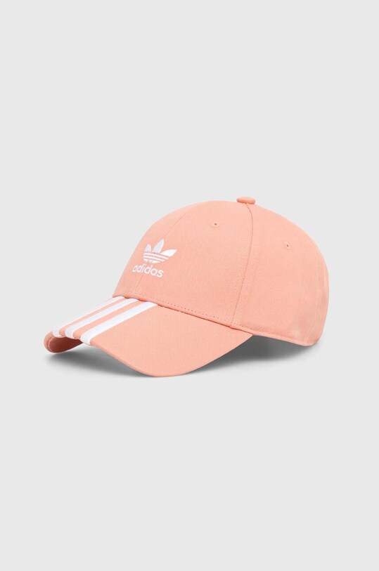 Хлопковая кепка adidas Originals аппликация оранжевый IS4626