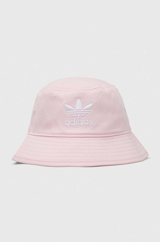 Βαμβακερό καπέλο adidas Originals βαμβάκι ροζ IS4628