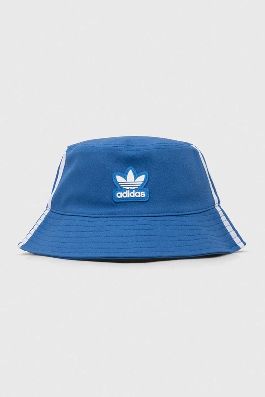 Памучна капела adidas Originals щампа син IS4632