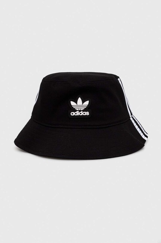 Памучна капела adidas Originals щампа черен IT7618