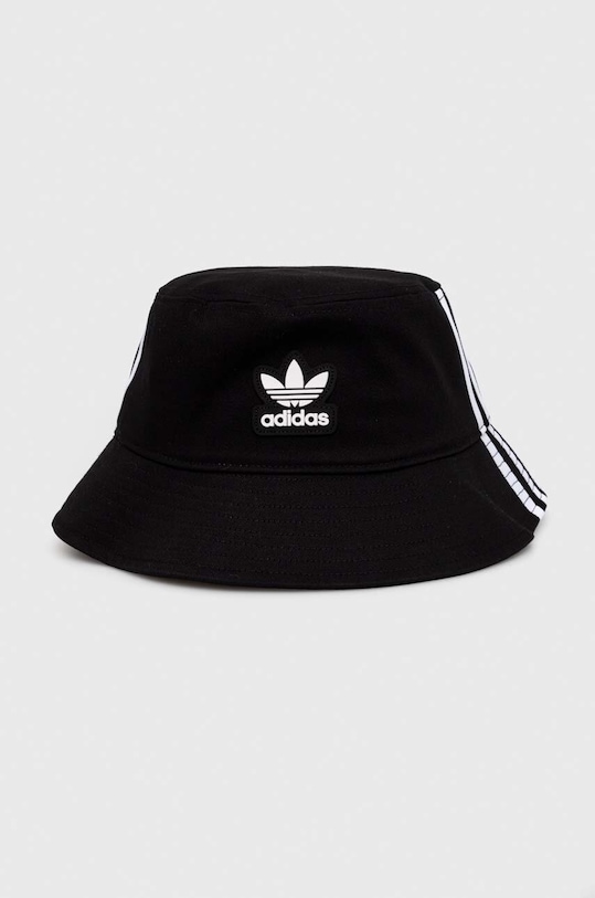 Памучна капела adidas Originals щампа черен IT7618