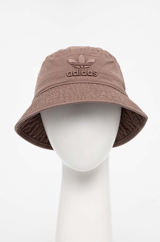 Bavlněná čepice adidas Originals bavlna hnědá IT7623