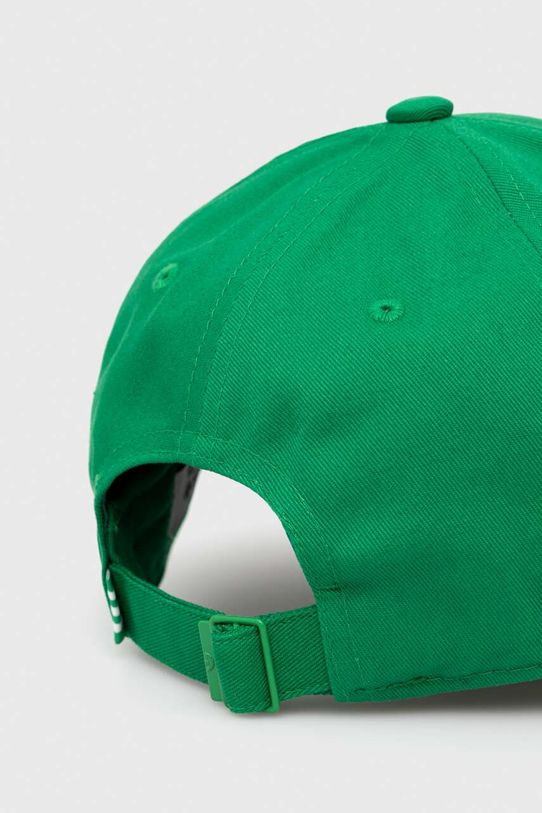 Akcesoria adidas Originals czapka z daszkiem bawełniana Trefoil IW1785 zielony